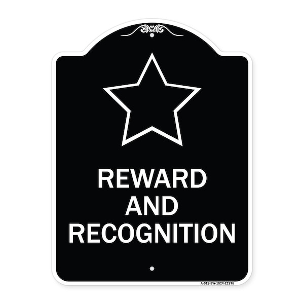 Reward and Recognition Heavy-Gauge Aluminum Architectural Sign, 24" x 18", BW-1824-22976